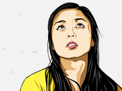 Анна Акана векторный портрет